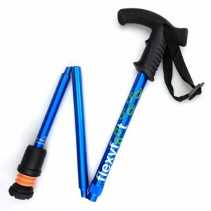 Wandelstok met Derby handvat - opvouwbaar