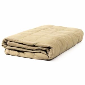 Verzwaarde Deken katoen Beige | Maak een keuze : 140 x 200 cm katoen 4 kg