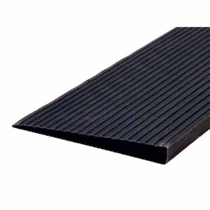 Drempelhulp | Hoogte 2,4 cm | Breedte 90 cm | Tot 400 kg | Met lijmlaag | Kleur: Zwart of Grijs | 100% natuurlijk rubber