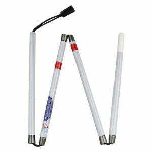 Herkenningsstok opvouwbaar in 4 delen - lengte 95 cm