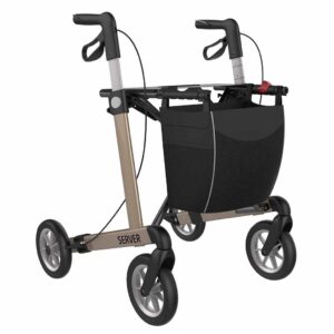 Lichtgewicht rollator Server Comfort met SOFT wielen (7 kg)