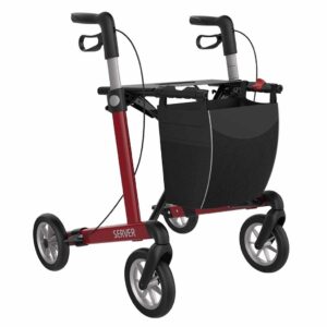 Lichtgewicht rollator Server Comfort met SOFT wielen (7 kg)