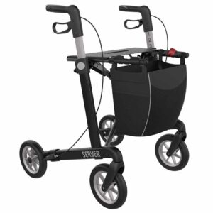 Lichtgewicht rollator Server Comfort met SOFT wielen (7 kg)