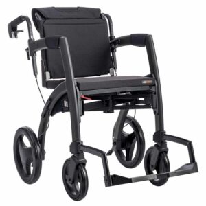 Rollz Motion 2.1 - Rolstoel en Rollator in één | Design rollator | Matt black | 2010RM0022