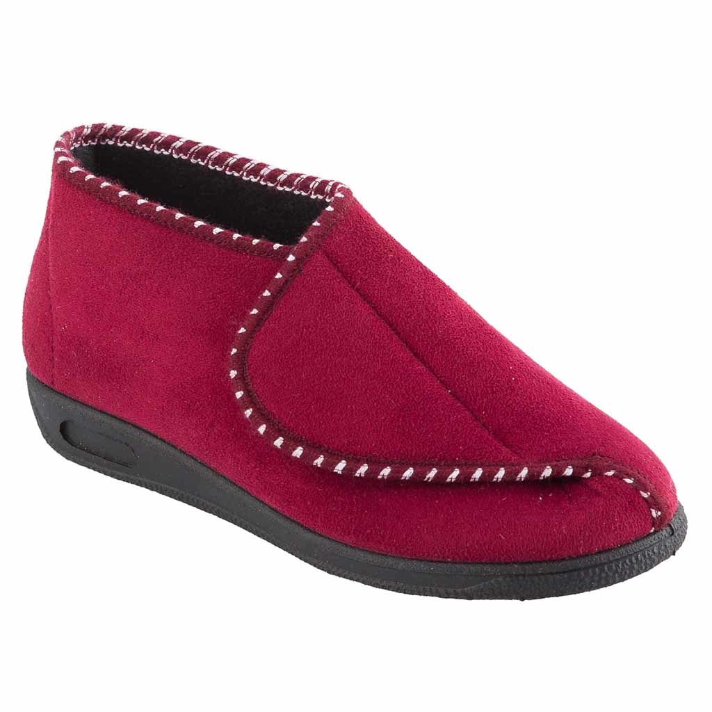 Pantoffel bordeaux hoog dames | Kies uw maat : Maat 36 | MSF