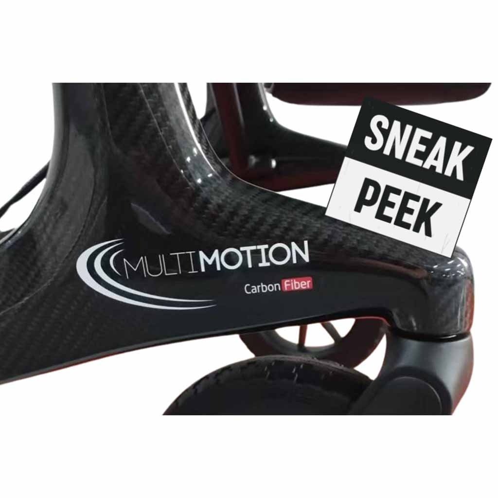 Carbon rollator met softwielen | Kies uw kleur : Zwart | MultiMotion