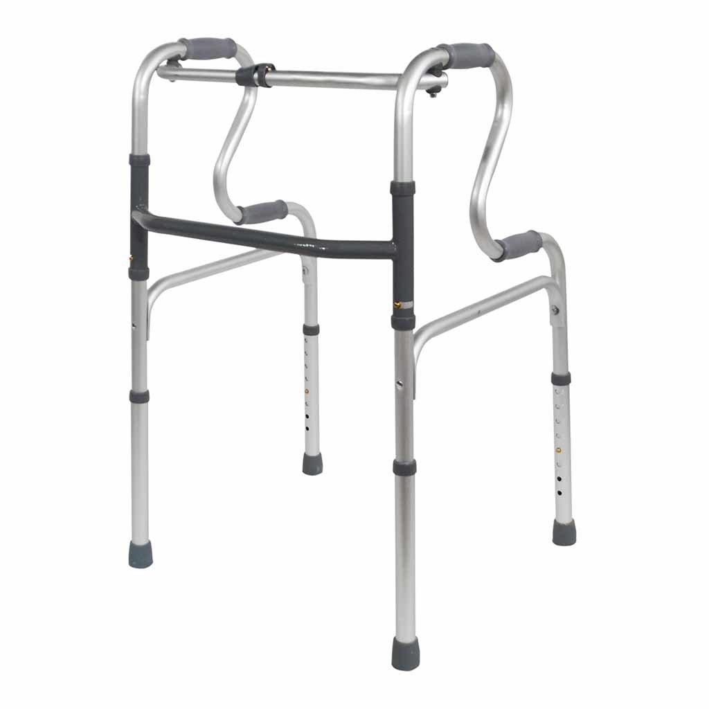 Lichtgewicht looprek met sta-op functie | Hoogte 82 - 92 cm | Inklapbaar | Opvouwbaar | Aluminium | Aidapt | VP179A
