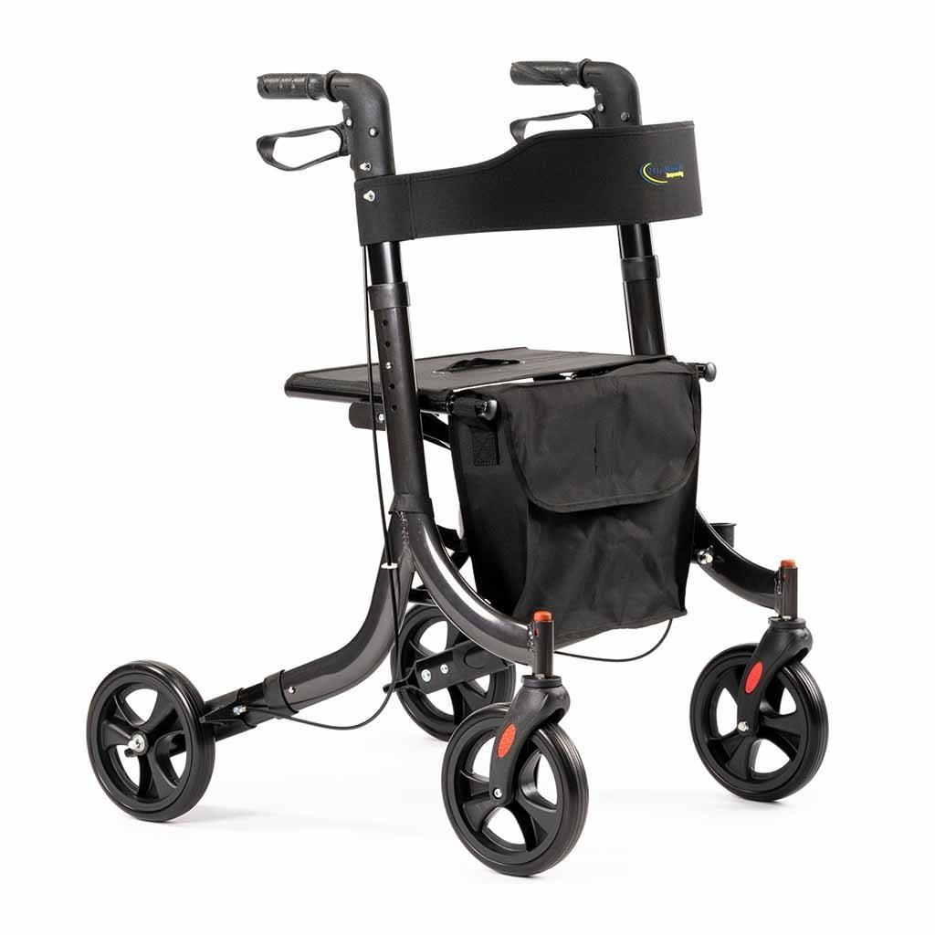 Lichtgewicht rollator Light (6,9 kg) | MultiMotion | Antraciet | Lichtgewicht rollators | 10050011