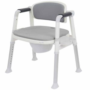 Commode - Douche-/Toiletstoel | Kies uw kleur : Grijs | MultiMotion