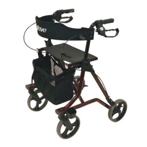 Lichtgewicht Rollator Torro (6,9 kg) | Kies uw kleur : Bordeauxrood | Drive